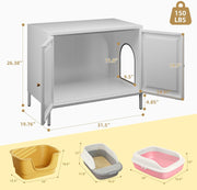 MeowHaven™ Cat Litter Box Enclosure