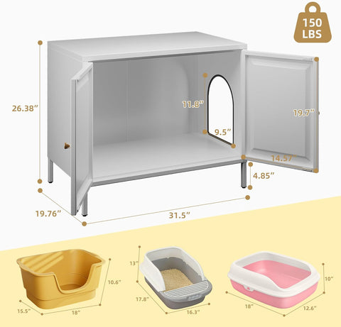 MeowHaven™ Cat Litter Box Enclosure