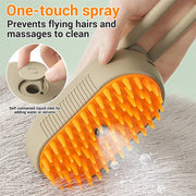GroomMist™ 3-in-1 Steamy Pet Brush