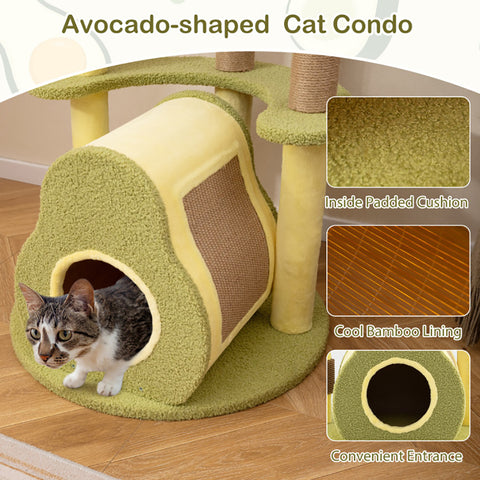 Avocado Cat Tower,
