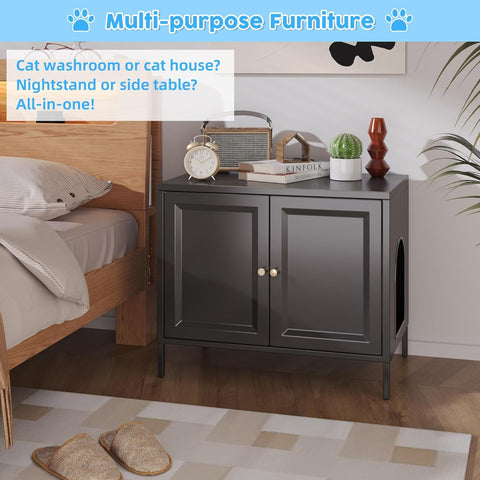 MeowHaven™ Cat Litter Box Enclosure