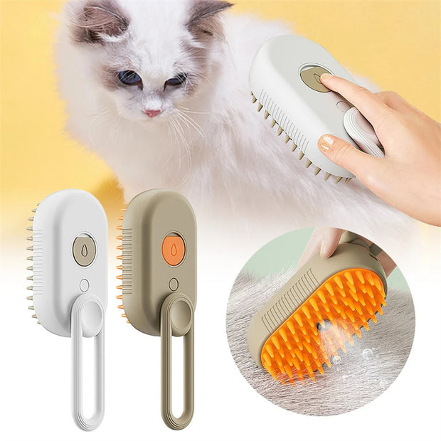 GroomMist™ 3-in-1 Steamy Pet Brush
