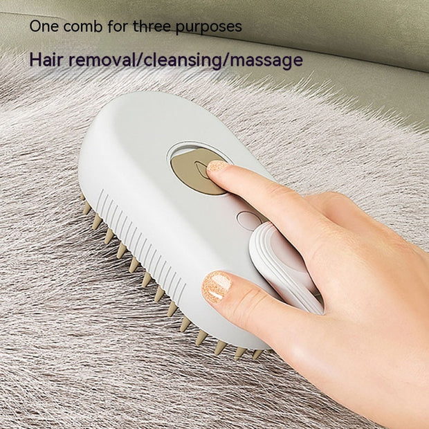 GroomMist™ 3-in-1 Steamy Pet Brush