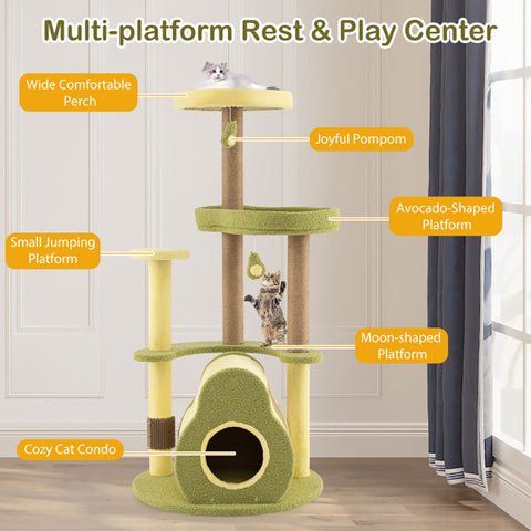 Avocado Cat Tower,