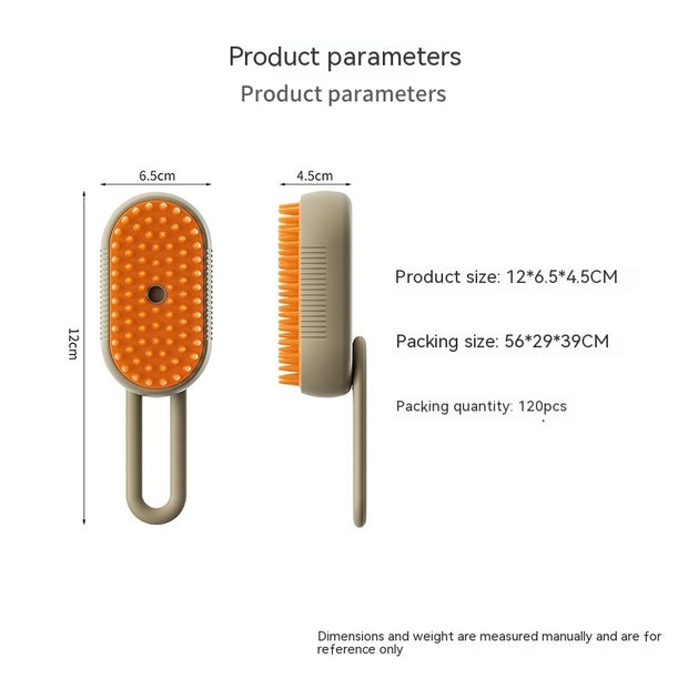 GroomMist™ 3-in-1 Steamy Pet Brush