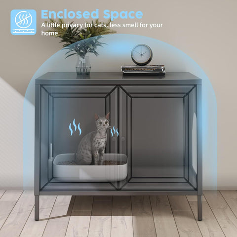 MeowHaven™ Cat Litter Box Enclosure